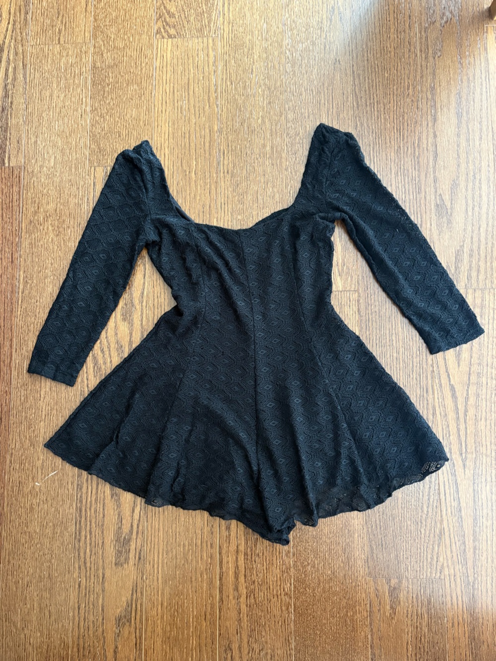 Kimchi Blue Black Lace Detail romper